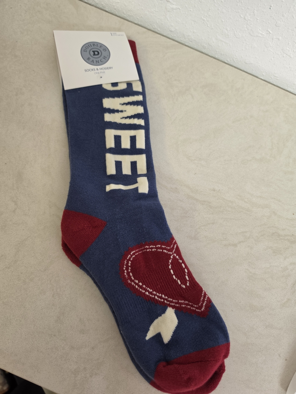 Double D Ranch Rodeo Sweet Rodeo Western Socks NWT One Size